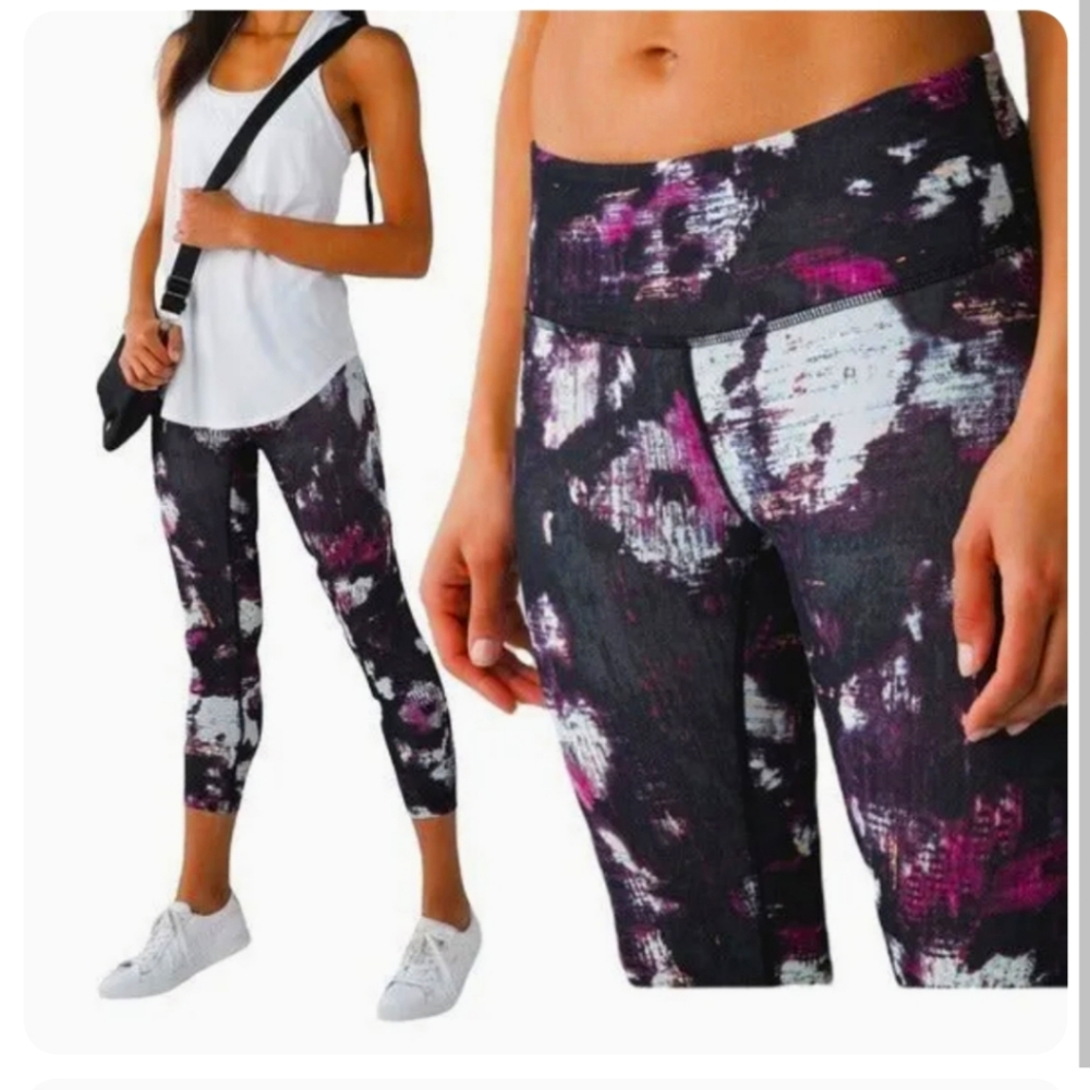 LULULEMON Capri Cropped Leggings Yoga Workout Gym Pants Size 4